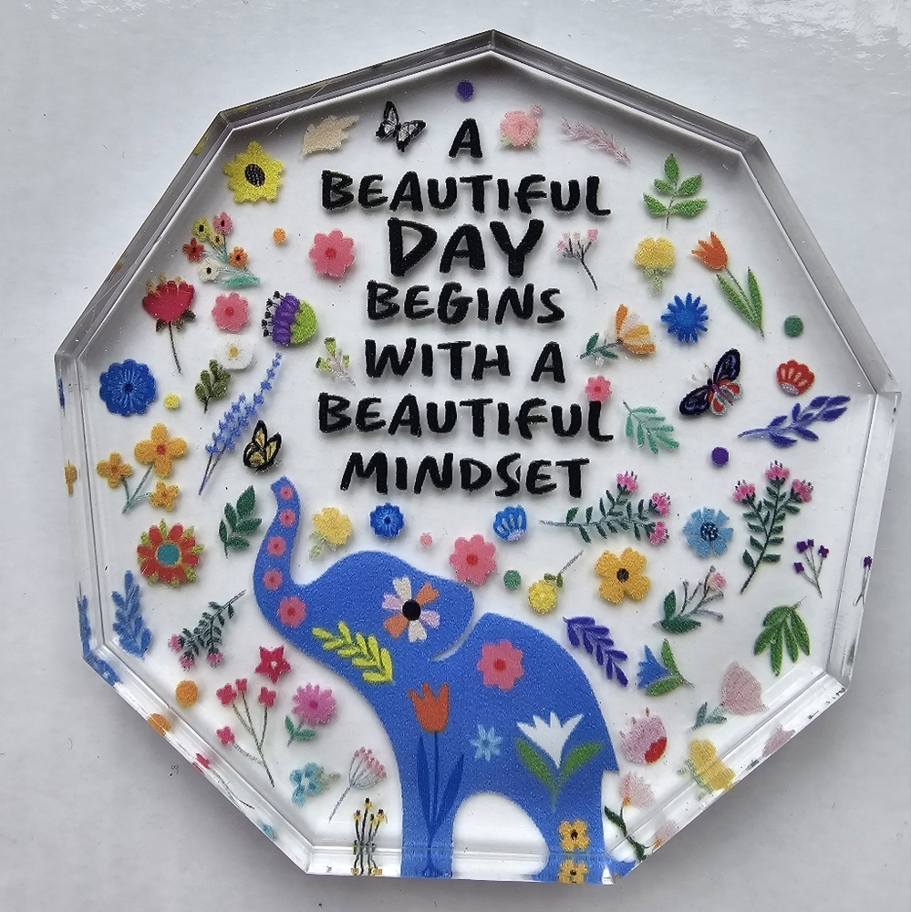 Heartfelt Motivational Plaque - Elephant New